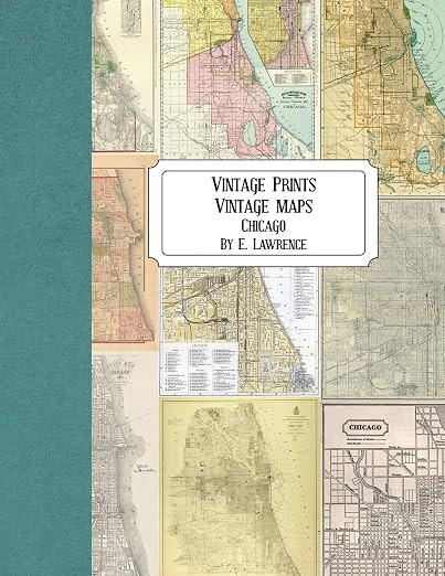 Vintage Prints: Vintage Maps: Chicago | Amazon (US)