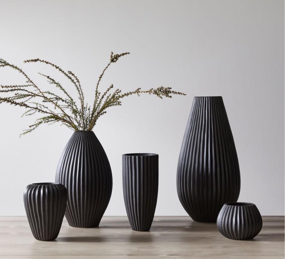 Black Textured Vases, available in all sizes, sets, and individually.  Ranging in price from $22-391 for the entire set.  West Elm, vase, stem, entryway, home decor 

#LTKhome #LTKstyletip #LTKSeasonal