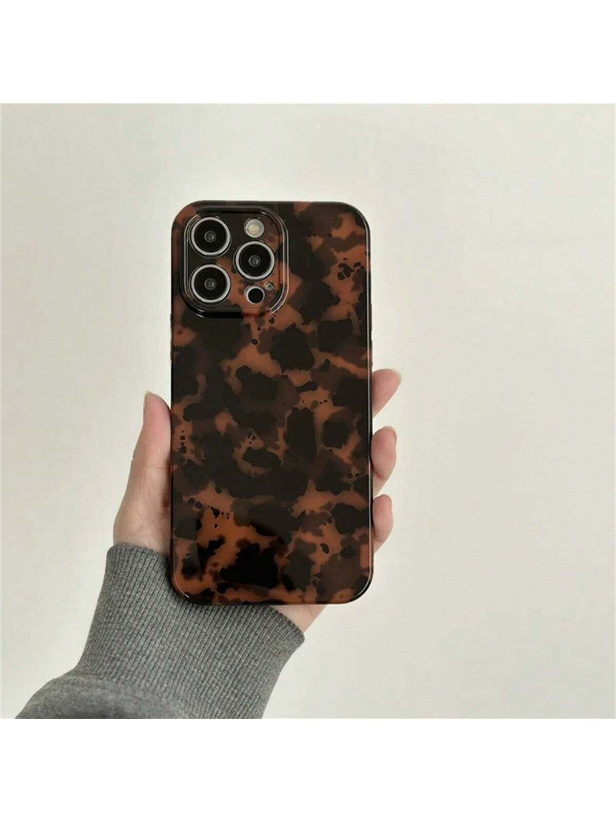 High-End Tortoiseshell & Leopard Print Soft Phone Case Compatible With Iphone 14 Pro Max/IPhone 1... | SHEIN
