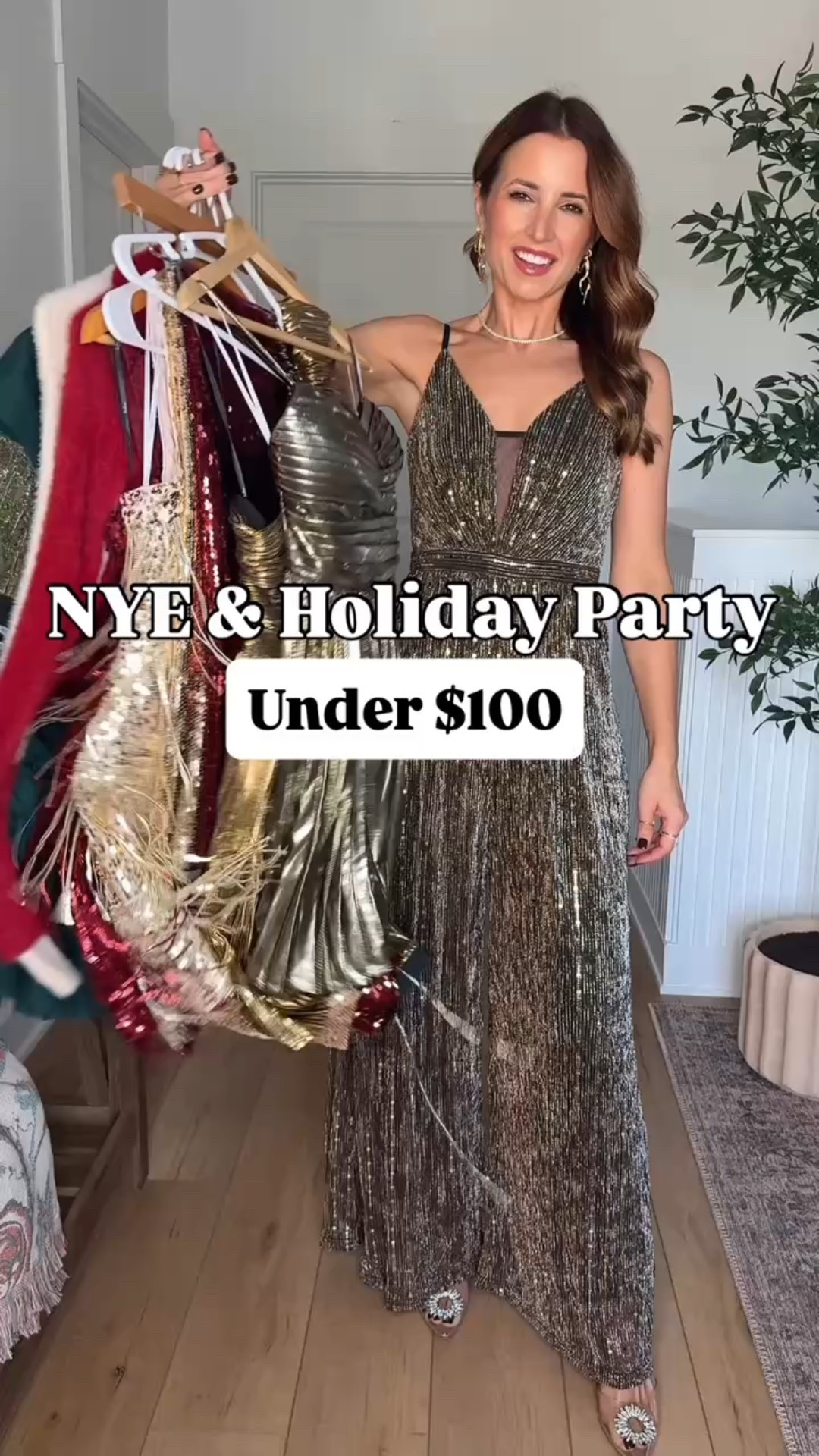 New Year’s Eve outfit. NYE dress. NYE outfit. Sequin jumpsuit. Sequin skirts. Sequin dresses. Wedding guest dress. Party outfits. New Year’s Eve dress. Holiday party outfit. Christmas party dress.
*I am 5’3, 110, 32b and wearing smallest size in each. I sized up in gold fringe mini dress per reviews that it runs small, and I agree. 


#LTKPetite #LTKWedding #LTKHoliday