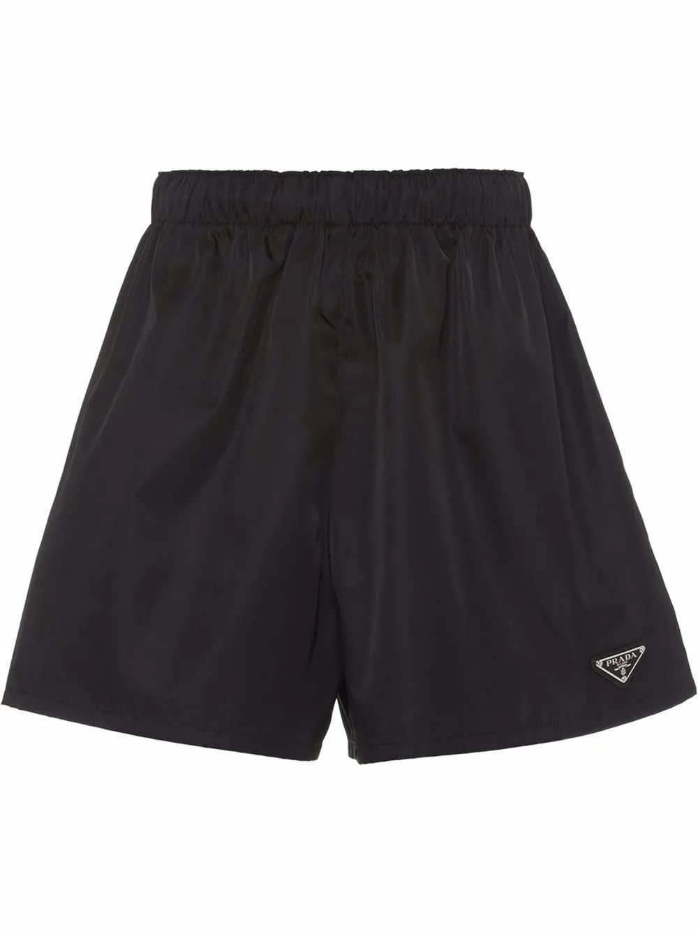 Prada logo-plaque Shorts - Farfetch | Farfetch Global