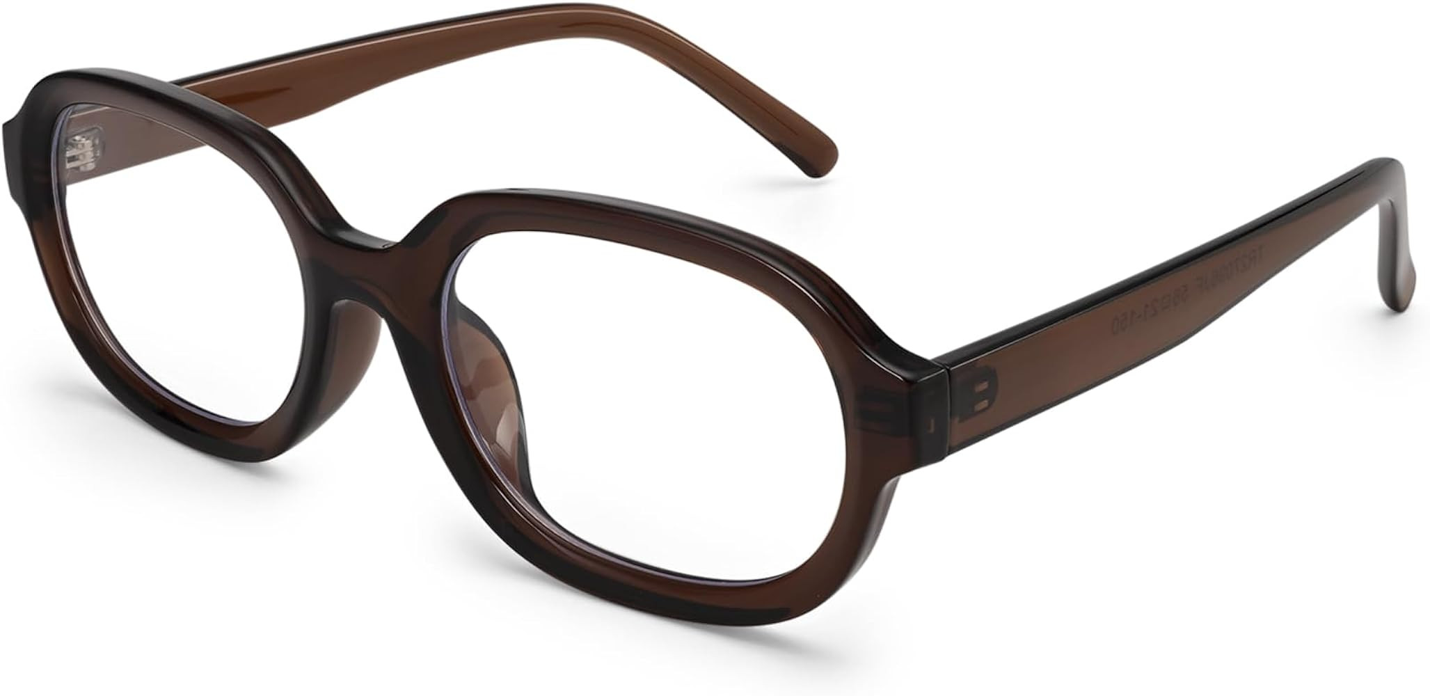 Dollger Oval Blue Light Glasses for Women Men Oversized Cute Retro 90s Big Stylish BlueLight Bloc... | Amazon (US)