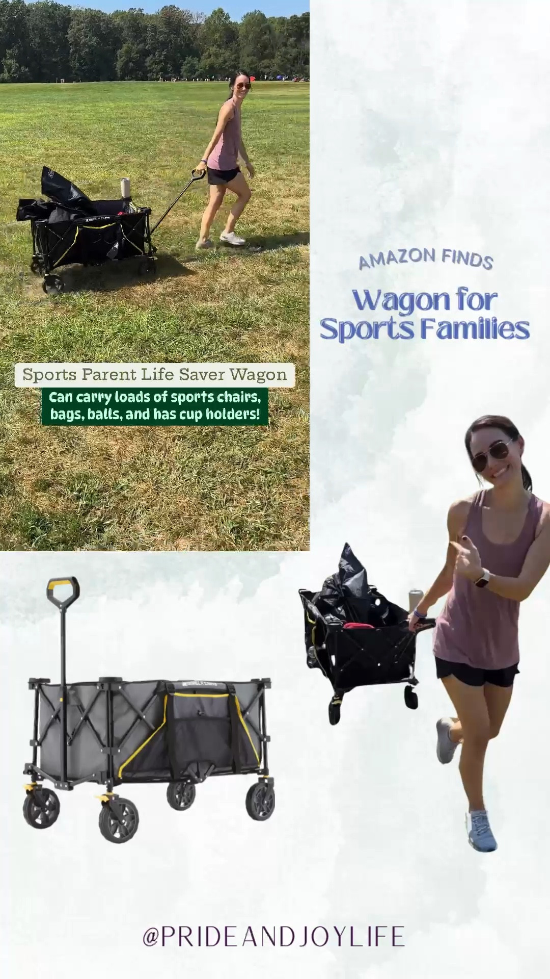 Raise your hand if you’ve ever been PROFUSELY sweating before you even get to your kids sports field 😅

Between the chairs, the bags, the gear, the coolers, not to mention making sure all your kids are walking safely… it’s a lot!!

We got this Gorilla Collapsible Cart last year and I can confidently say, the only reason I’m sweating now a days is because of my kids running around on the sidelines 😂

The key is to find a collapsible cart that is easy to open and close. I don’t have time to be assembling something, so this particular cart has been a great find for our family of 6!

#LTKfamily #LTKkids #LTKActive