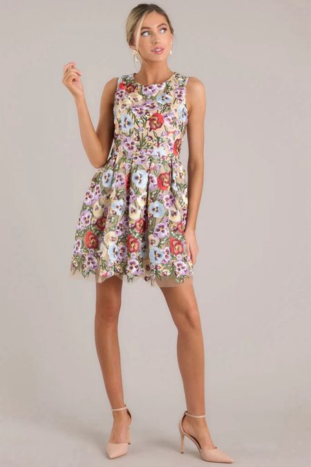 Gorgeous floral embroidered spring dress

Brunch dress 
Easter dress 

#LTKSeasonal #LTKfindsunder100 #LTKstyletip