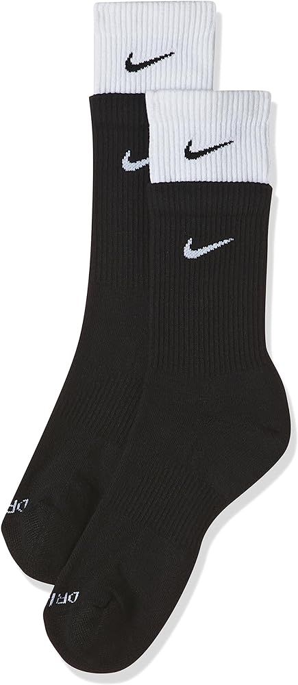 Nike Everyday Black & White Socks - Size Large | Amazon (US)