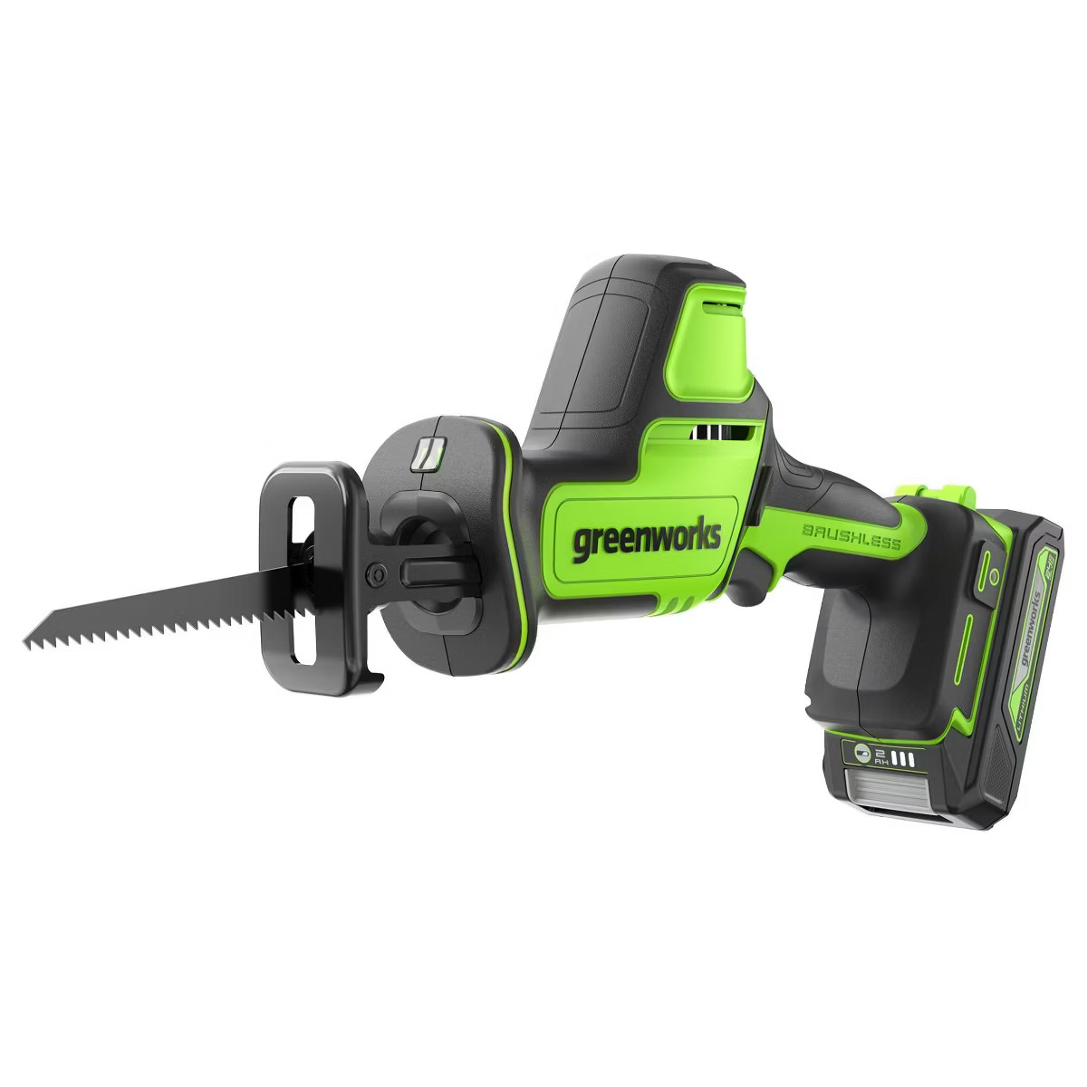 Greenworks POWERALL 24V Cordless Brushless 1in Recip Saw with 2Ah Battery and Charger | Target
