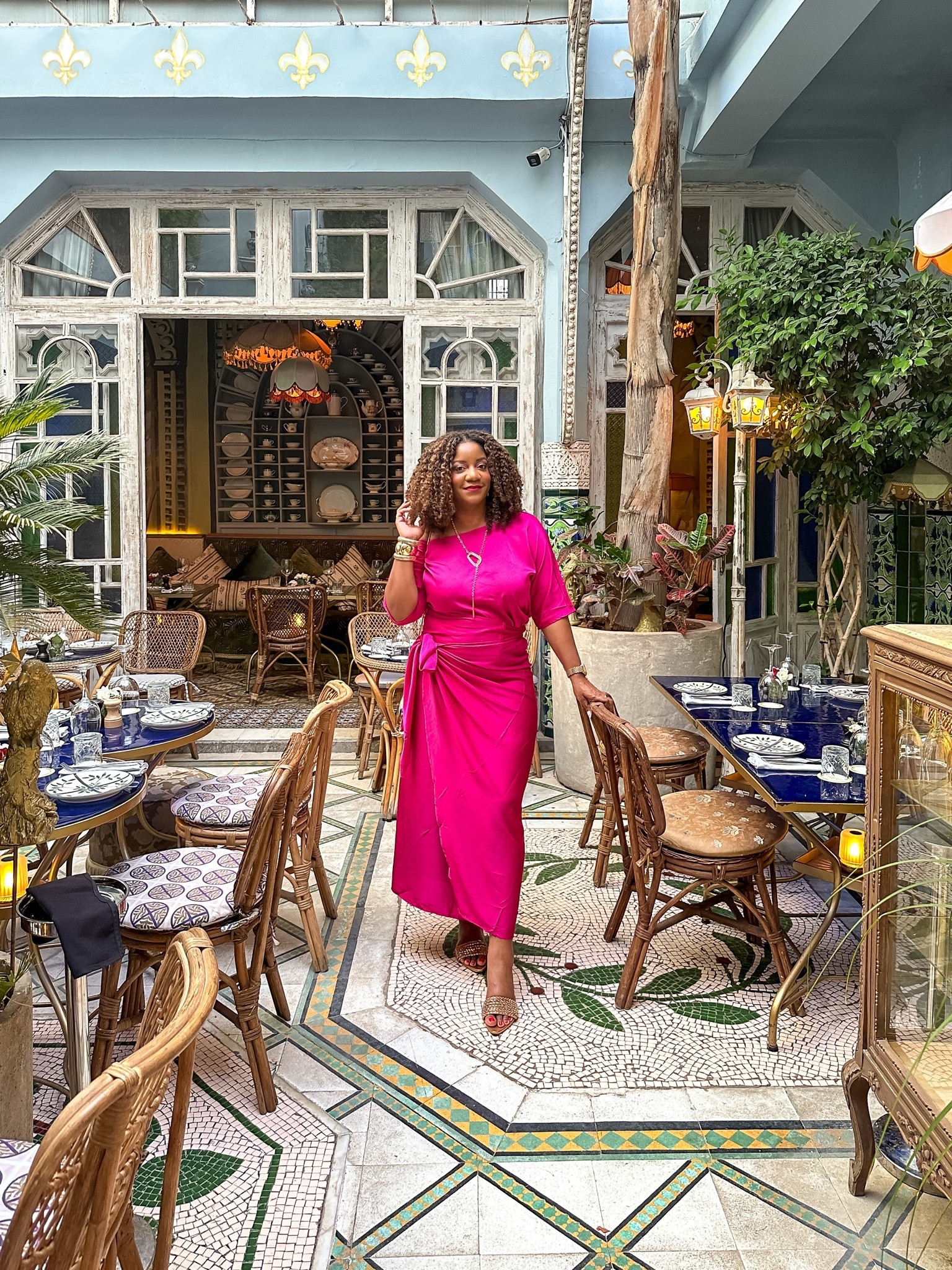 Morocco Day 4 Dinner OOTN. I loved this wrap dress! Wearing an 8/10 L.

#LTKootd #LTKMidsize #LTKWedding