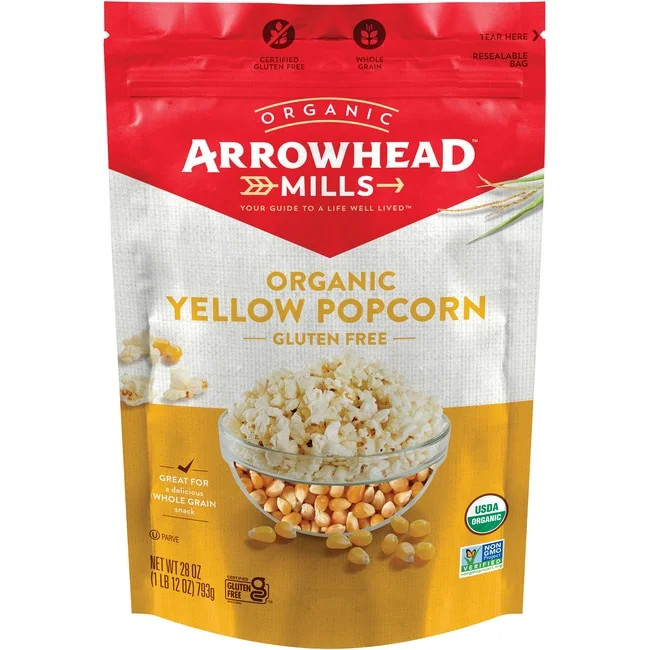 Arrowhead Mills Organic Yellow Popcorn, 28 Oz - Walmart.com | Walmart (US)