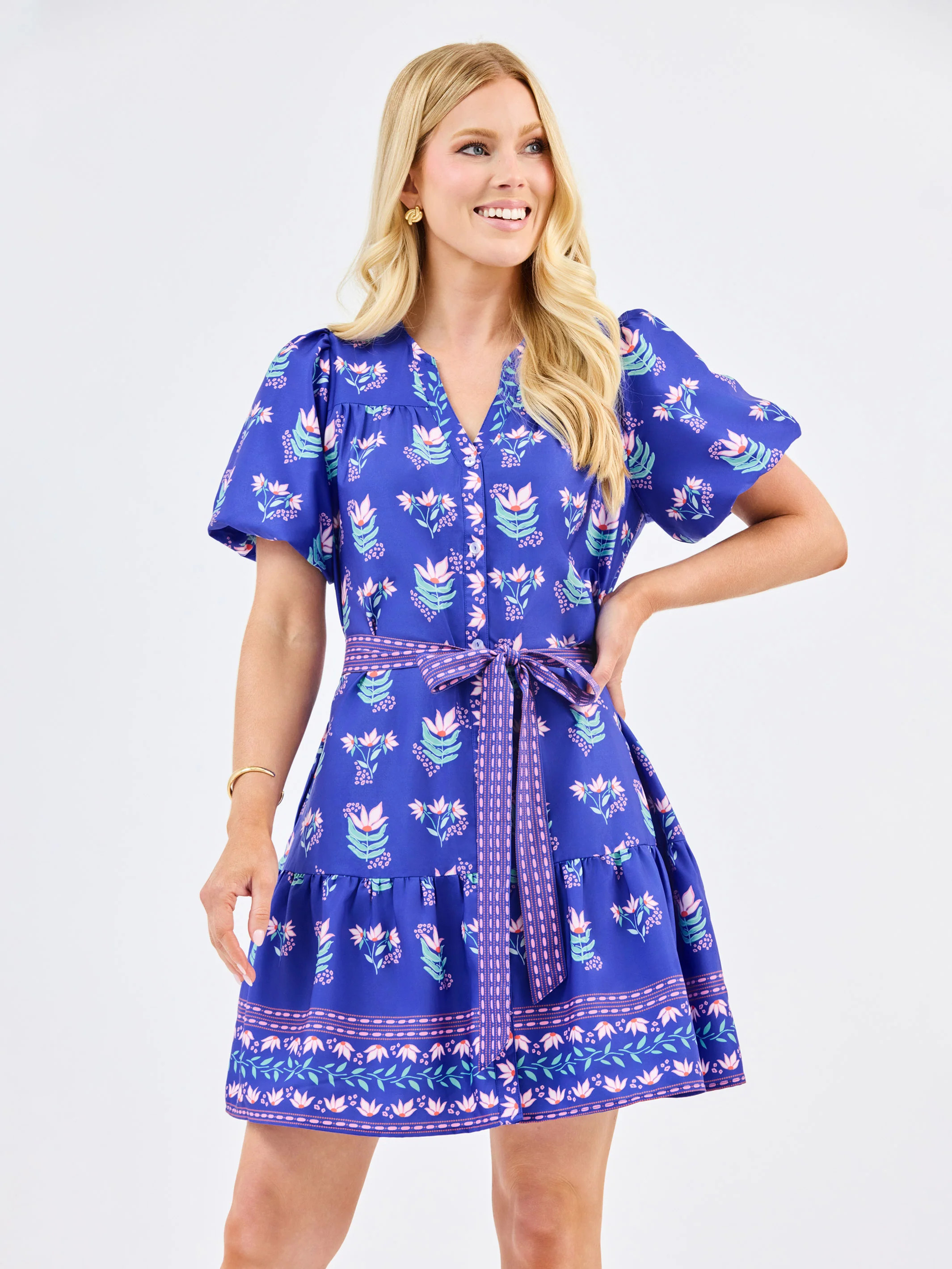 Addison Dress | Petal Keepsake Blue | Mary Square