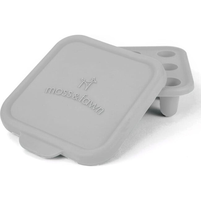 Moss & Fawn | and Silicone Ice Cube Tray, Dew (Grey) | Maisonette | Maisonette