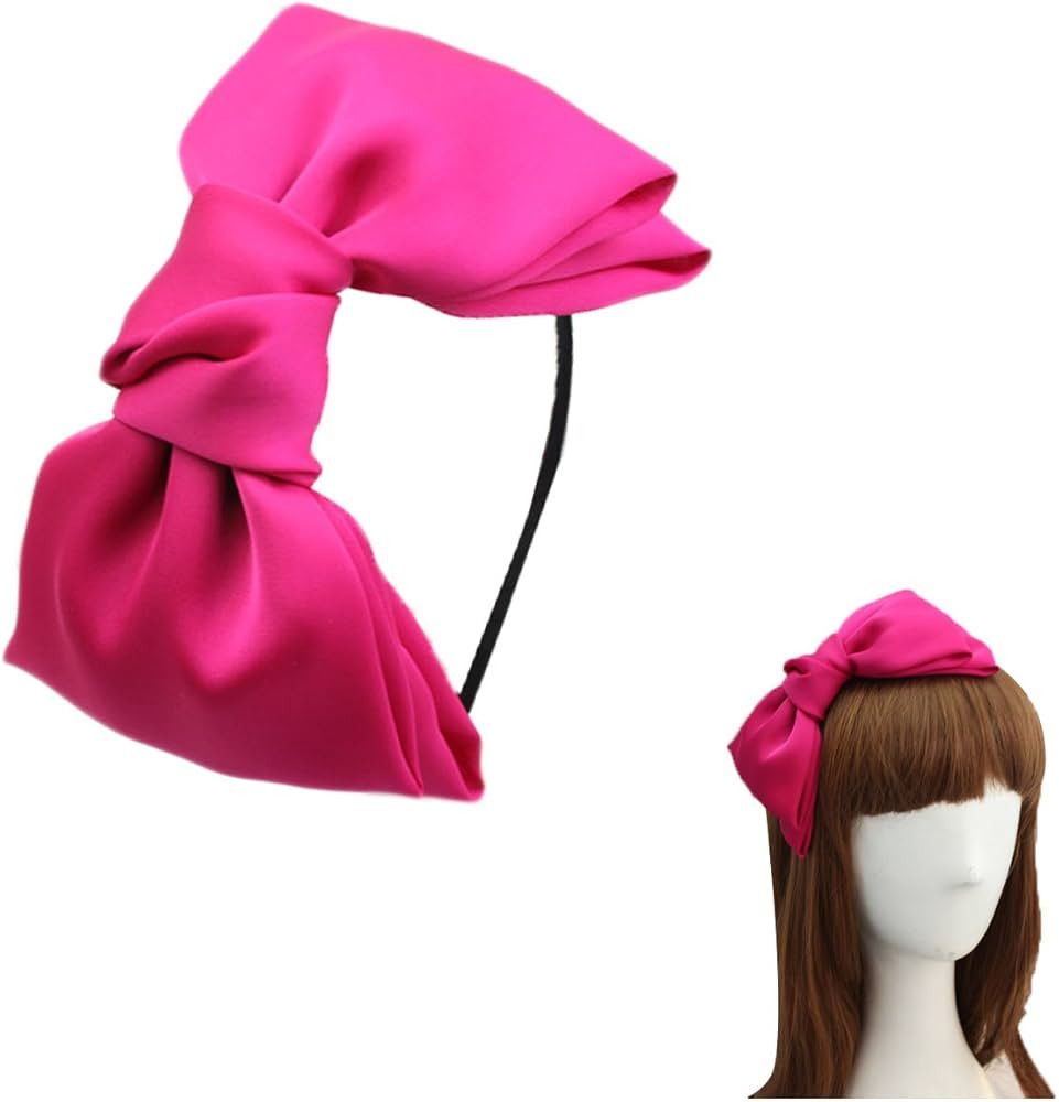 CÉLLOT Women 8" Super Big Bows Hairstyle Hair Hoop Silky Fabric Hair Bows HeadBand for Girls Tee... | Amazon (US)