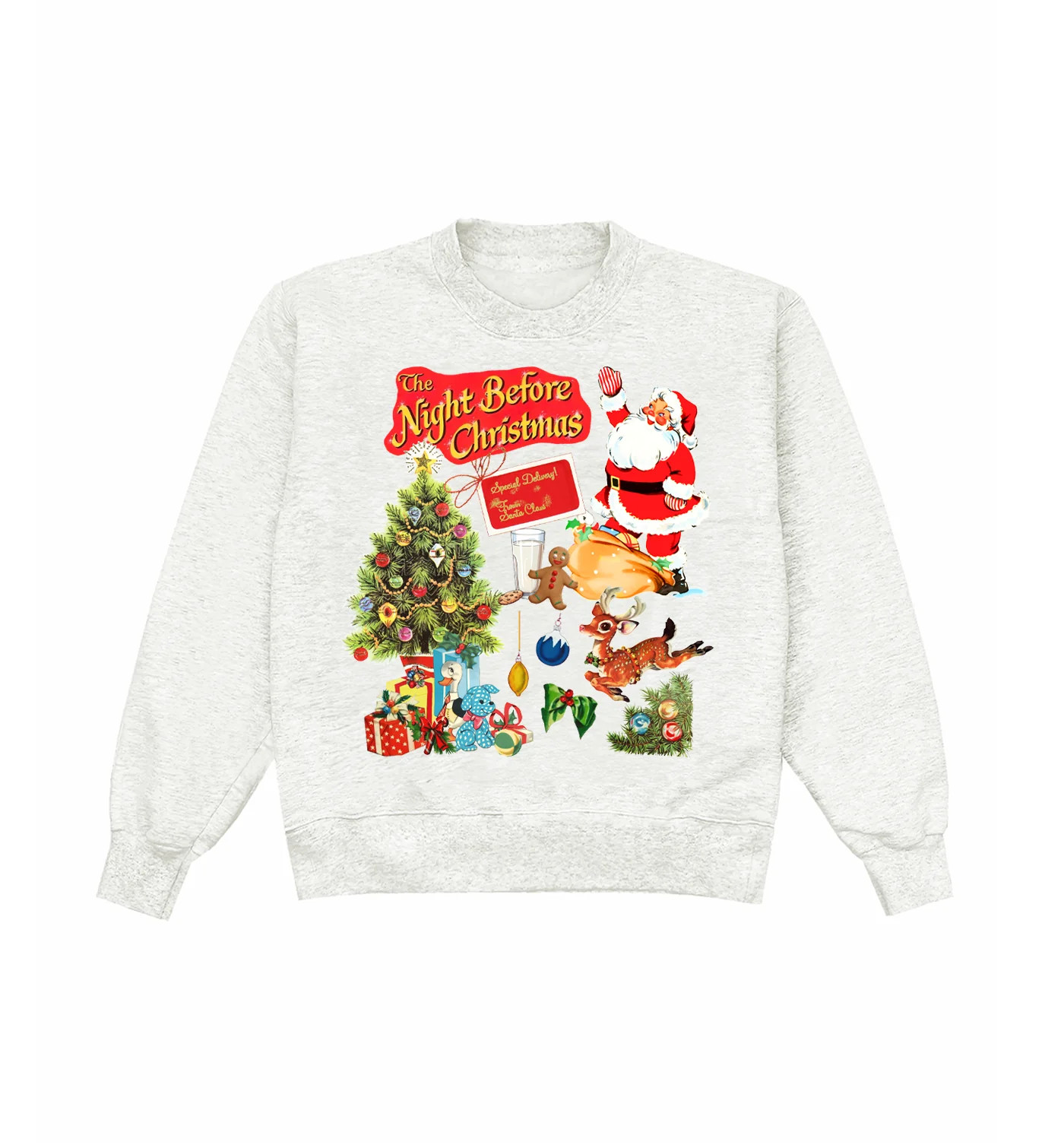 Night Before Christmas Heather Crewneck | Shop Kristin Jones