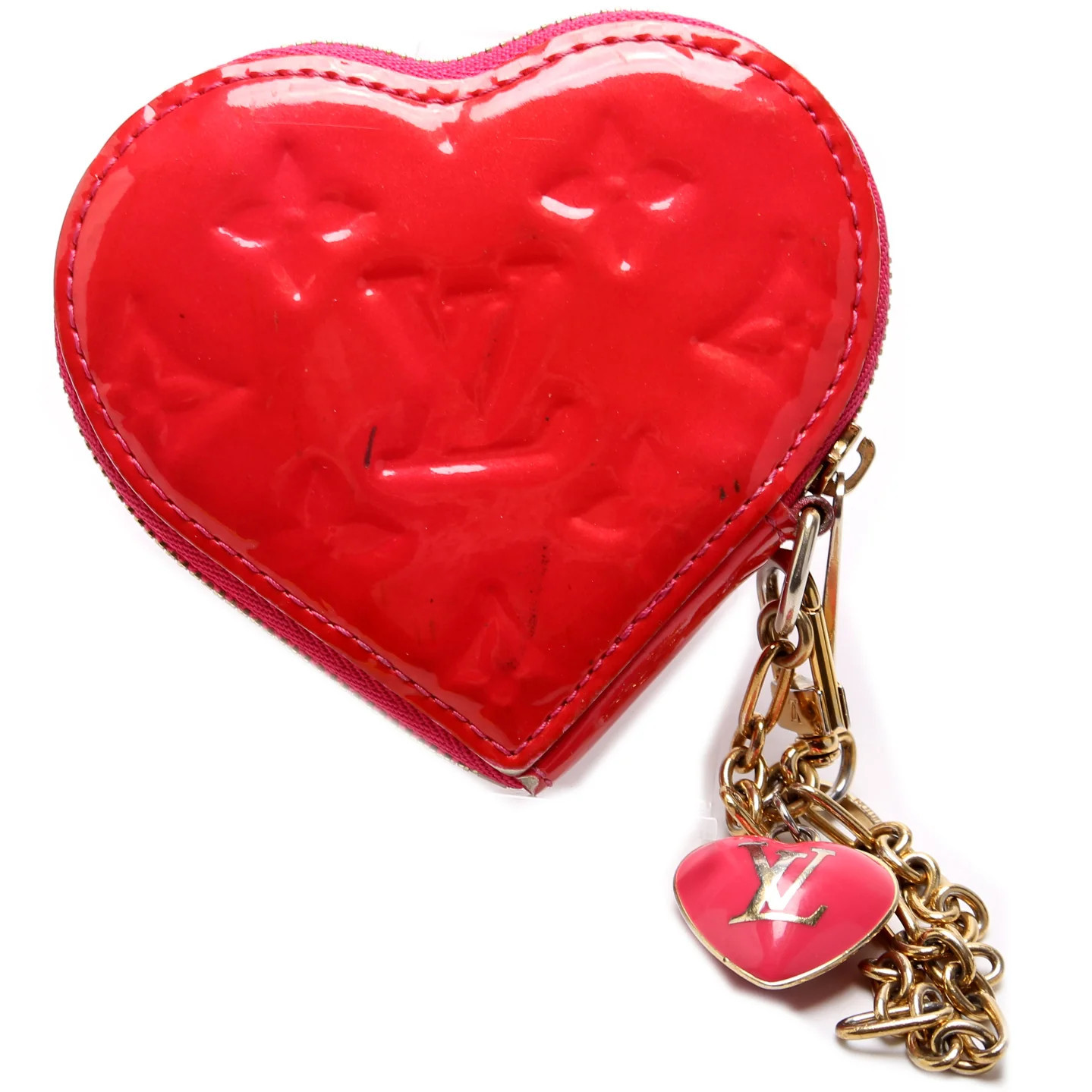 Heart Coin Purse Vernis | Keeks Designer Handbags