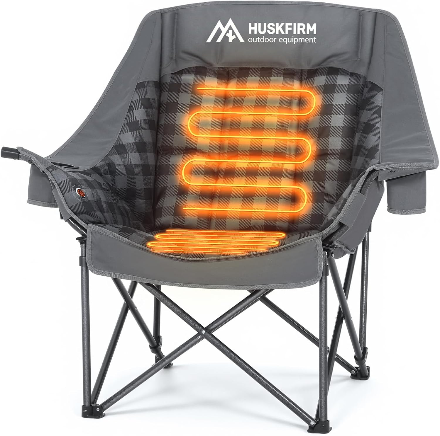 Oversized Heated Camping Chair Fully Thick Padded Camping Chair for Adults 3 Levels Adjustable Po... | Amazon (US)