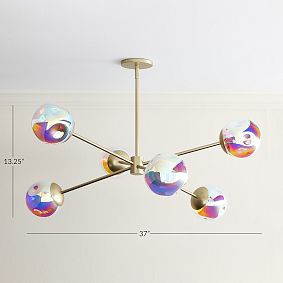 Iridescent Globe Chandelier (37") | Pottery Barn Teen