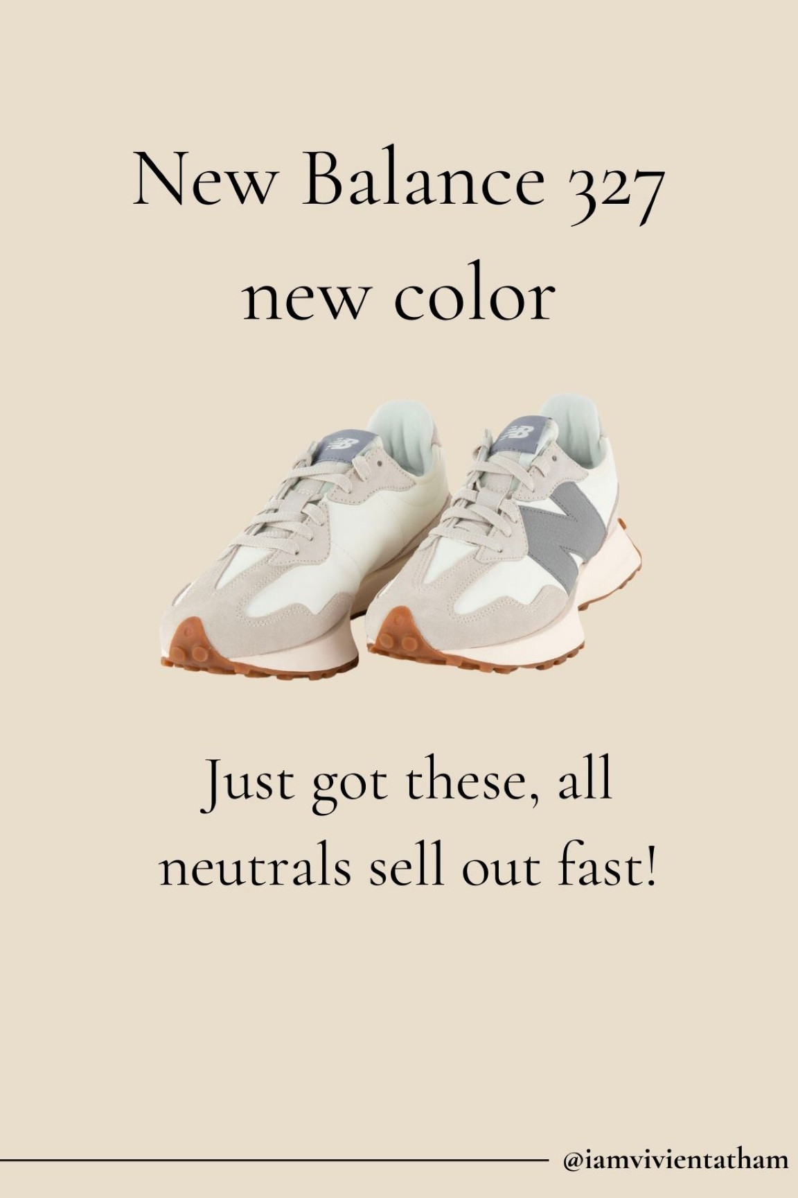New Balance 327 sneakers in new colors and leather at Tilly’s! All sizes currently. These will sell out! 

Beige sneakers 

#LTKstyletip #LTKshoecrush #LTKfindsunder100