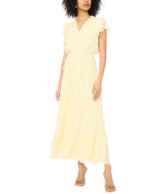Women's V-Neck Tiered Maxi Dress | Macy's