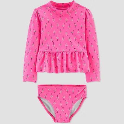 Baby Girls' Flamingo Swim Rash Guard Set - Just One You® made by carter's Pink | Target