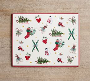 Holiday Classics Cork Placemats - Set of 4 | Pottery Barn (US)