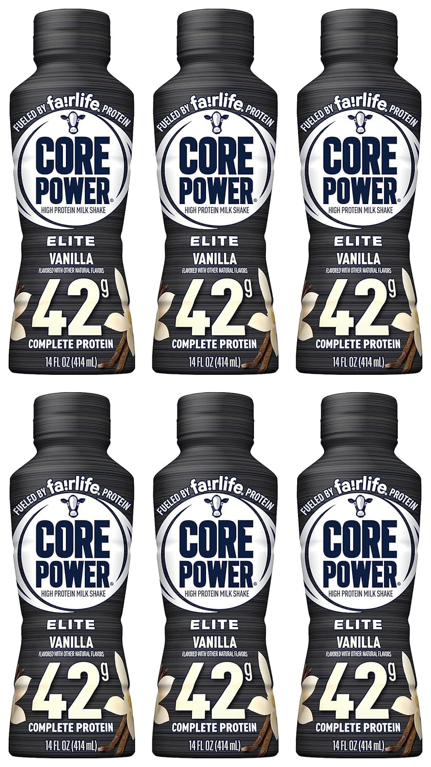 Fairlife Core Power High Protein Milk Shakes, Ready to Drink (6 Vanilla, 42g) | Amazon (US)