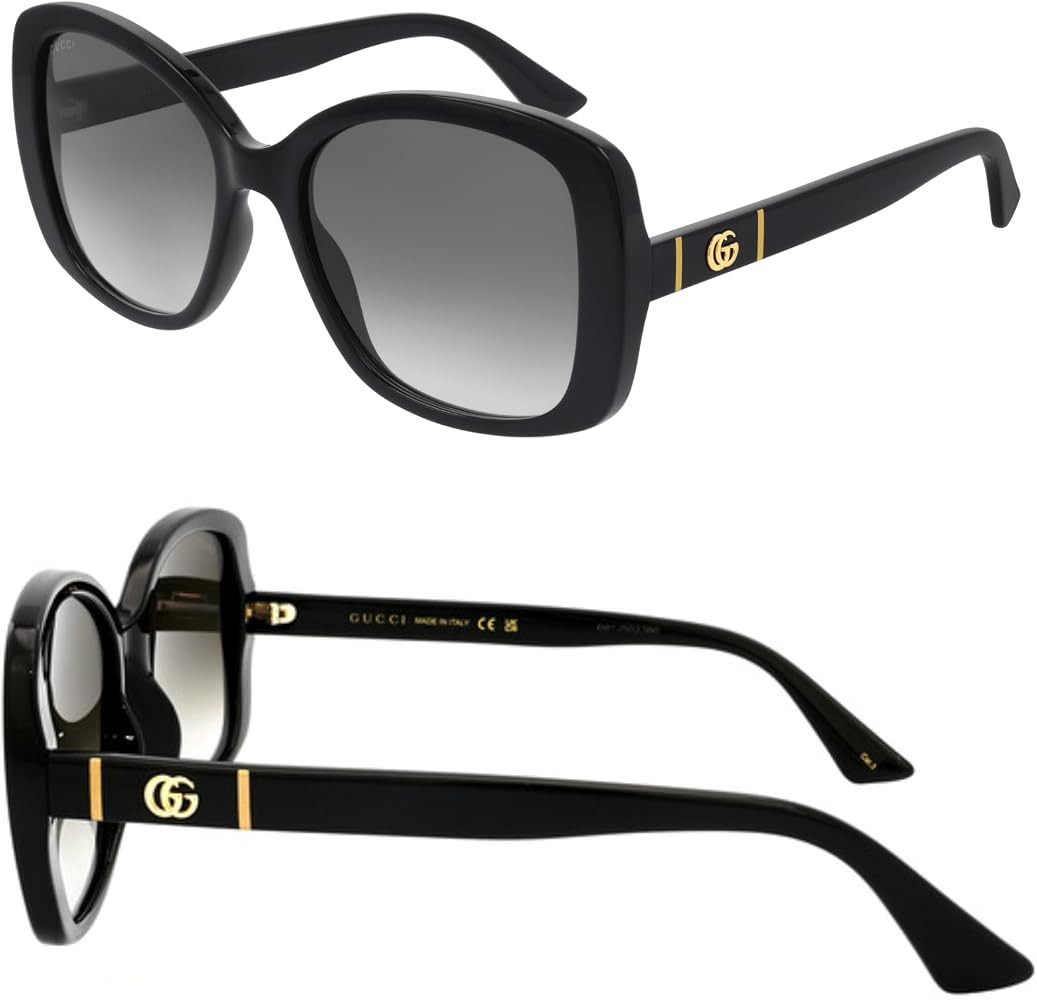 Gucci GG0762S GG Running Logo Rectangular -Shaped Non-Polarized Sunglasses for Women \u2013 Inclu... | Amazon (US)