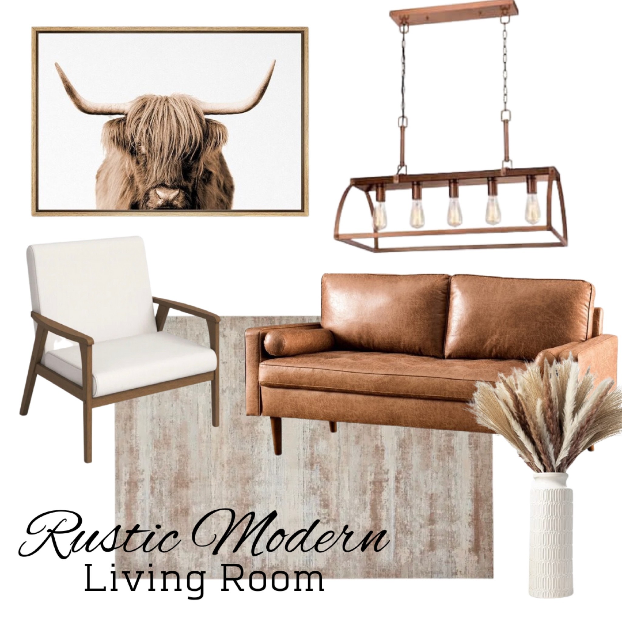 Rustic Modern Living Room Mood Board

#LTKhome