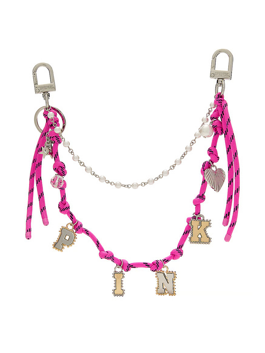 Buy Double Clip Keychain Charm, Pink Fire - Order Small Accessories online - PINK US | Victoria's Secret (US / CA )