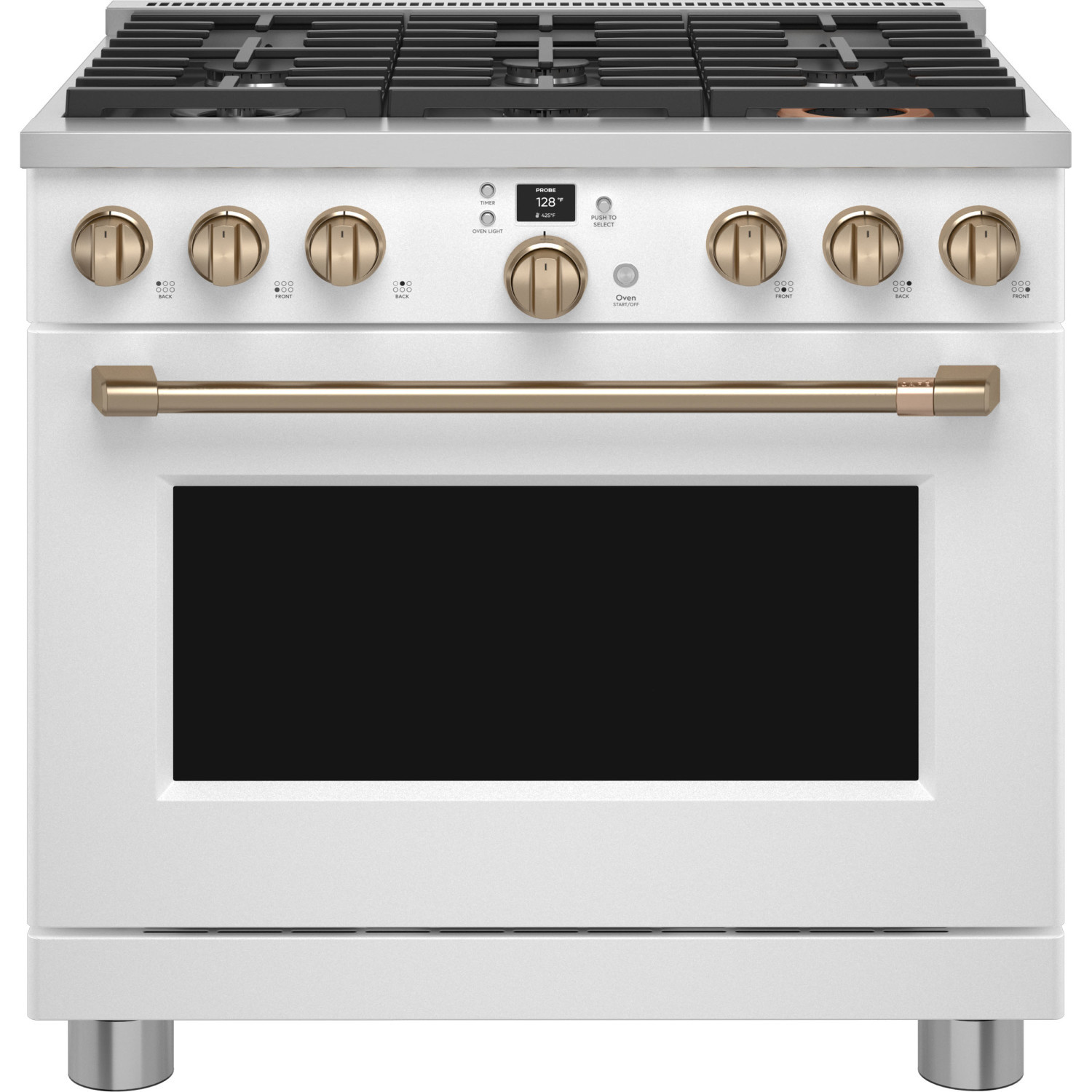 CAFÉ™ 36" Smart Dual-Fuel Commercial-Style Range with 6 Burners (Natural Gas) | Cafe Appliances (US)