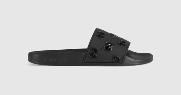 Women's rubber GG slide sandal | Gucci (US)