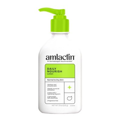 AmLactin Daily Nourish Body Lotion - Unscented - 7.9oz: Hydrating & Smoothing Lotion for Dry Skin, Paraben & Sulfate-Free | Target
