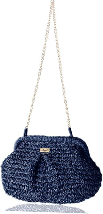 Straw Purse Crossbody Small Beach Bag for Women Vacation Summer Vintage Clutch | Amazon (US)