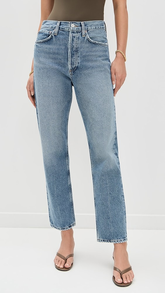 '90s Mid Rise Straight Jeans | Shopbop