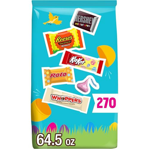 Hershey Assorted Flavored, Easter Candy Bulk Bag, 64.5 oz (270 Pieces) | Amazon (US)