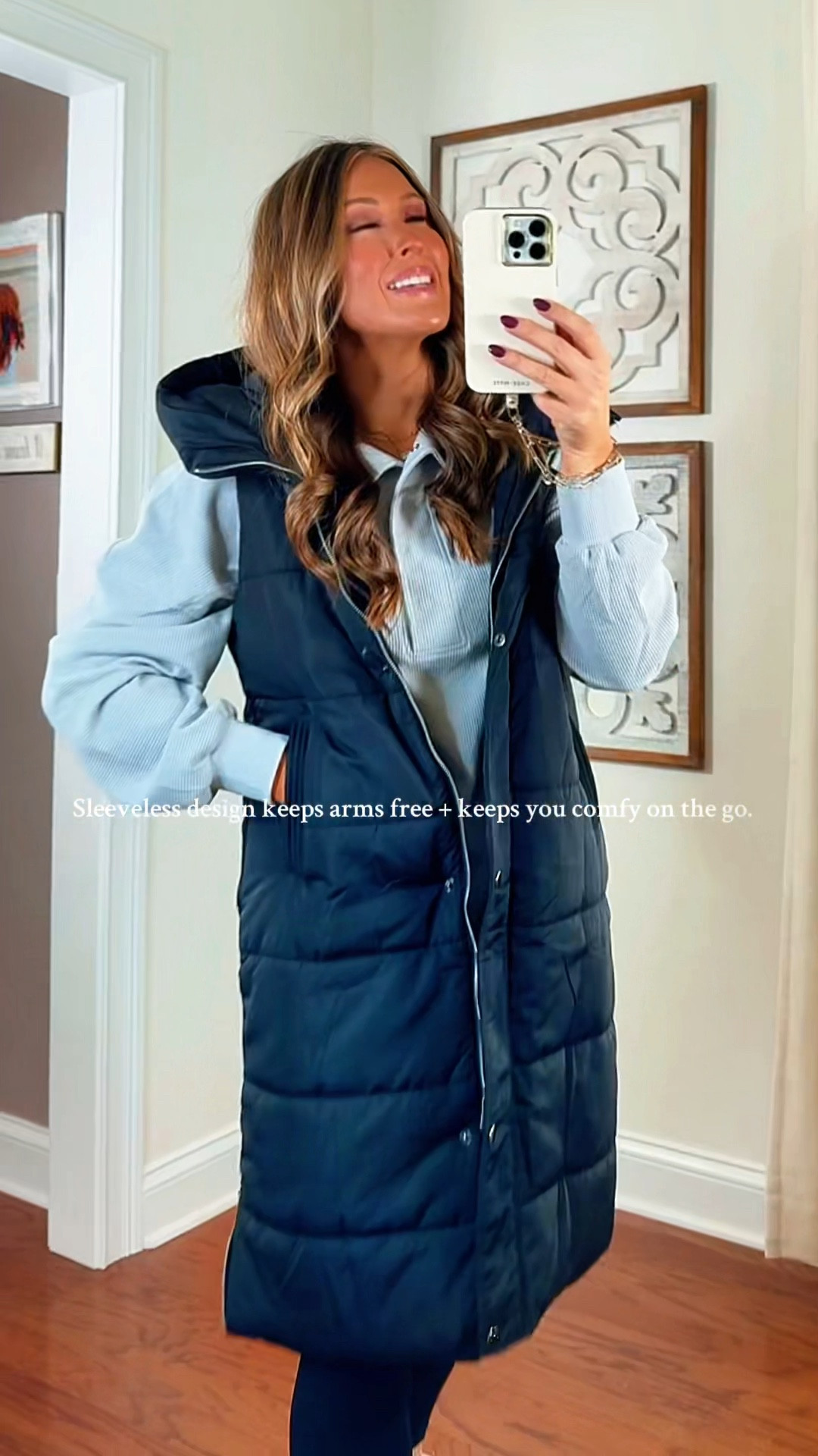 The Vest That Keeps You Warm Without Overheating 🖤✨

My kind of winter layering! 🖤
If you’re a hot-natured girl or constantly in and out of the car for school pick-ups, ball games, grocery runs… this is your PERFECT winter vest.

Sleeveless = no “sweating through your sweater” moments 😅
Full length = keeps your core warm + covers the booty 🙌
Pockets + hood = mom-approved essentials ✨

Teens love it for the cute sporty look.
Moms love it for the warmth and function.

	•	long puffer vest women
	•	winter sleeveless jacket
	•	warm casual layering outfit

	•	#WinterWardrobe2025
	•	#LayeringEssentials

#TikTokShopCreatorPicks
#TikTokShopBlackFriday
#FashionDeals
@UMIPUBO 

#LTKActive #LTKGiftGuide #LTKmomlife