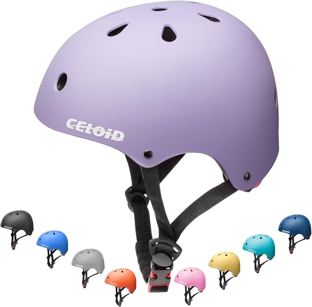 CELOID Kids Bike Helmet,Toddler Skateboard Helmets for Ages 5-8-14-16 Years Boys Girls，Adjustab... | Amazon (US)