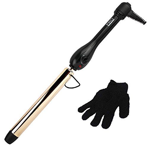 Pro Beauty Tools 24-Hour Curls Professional Extra-Long Gold Curling Wand, 1" | Amazon (US)