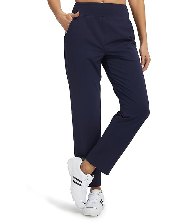 Libin Womens Casual Travel Pants 7/8 Stretchy Golf Pants Ankle Dress Pant Slacks Athletic Workout... | Amazon (US)