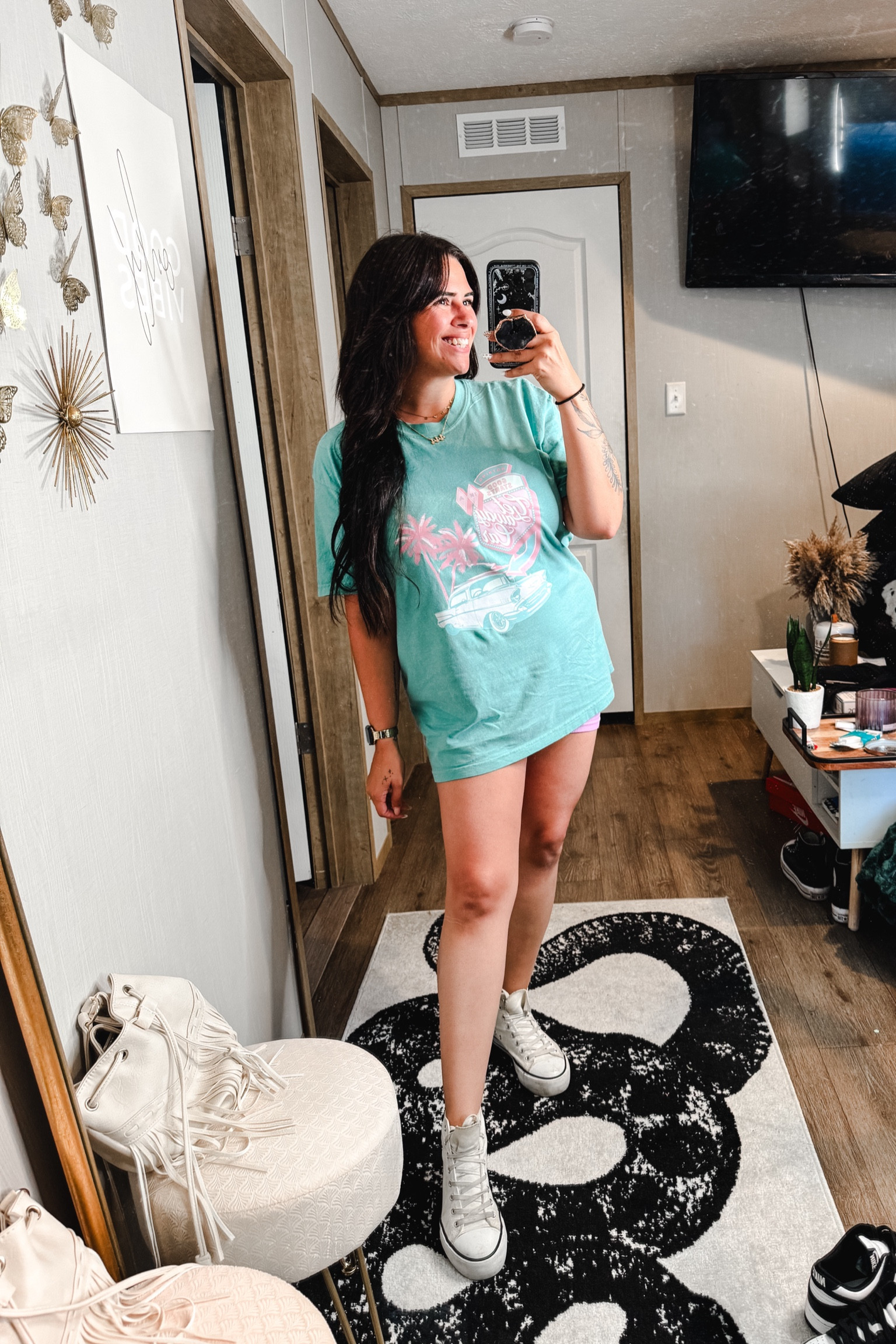 Who said biker shorts and graphic tees were out?? 

Taylor Swift 
Graphic tee 
Summer outfit 
Millennial fashion 

#LTKSeasonal #LTKMidsize #LTKStyleTip
