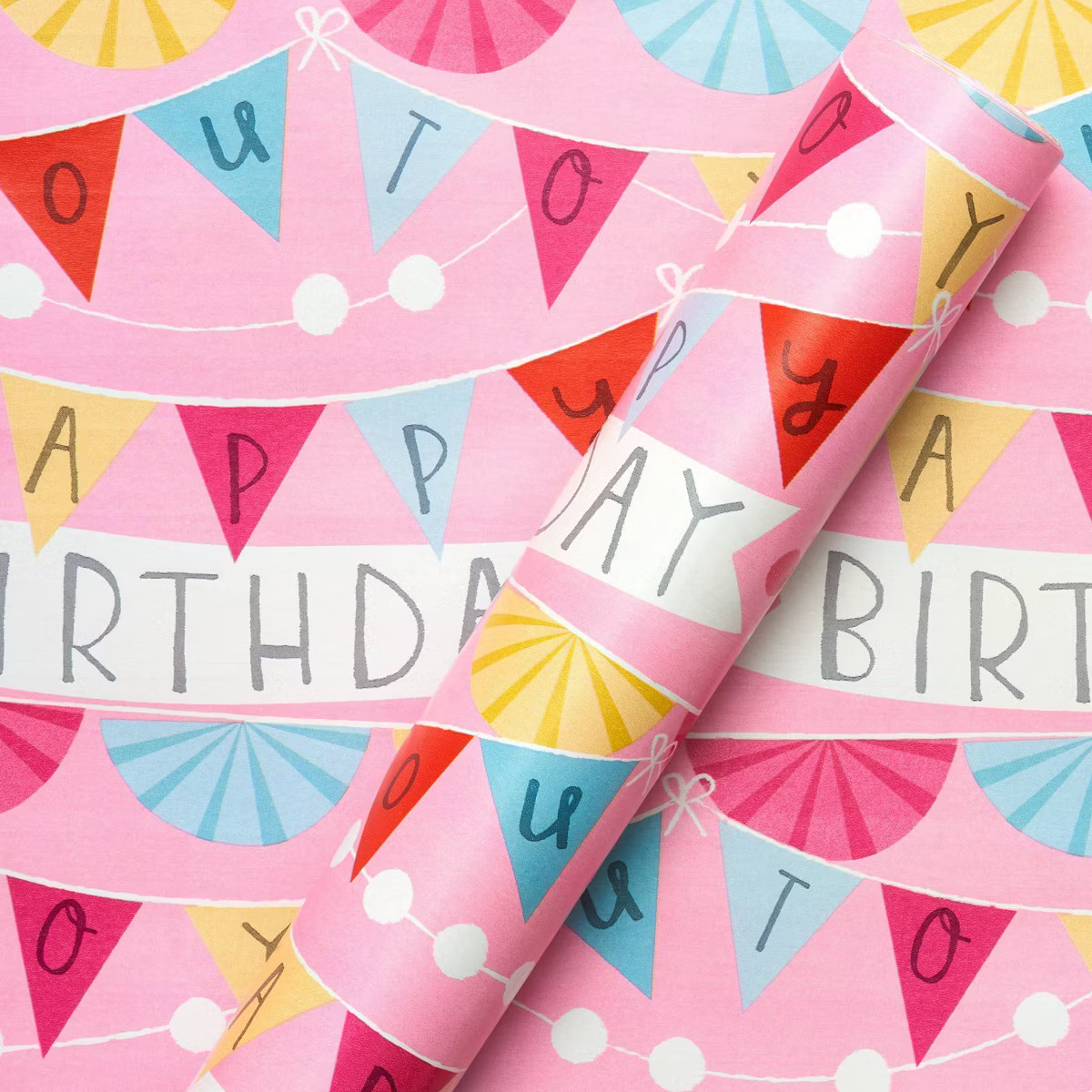 Birthday Banner Wrapping Paper - Spritz™ | Target