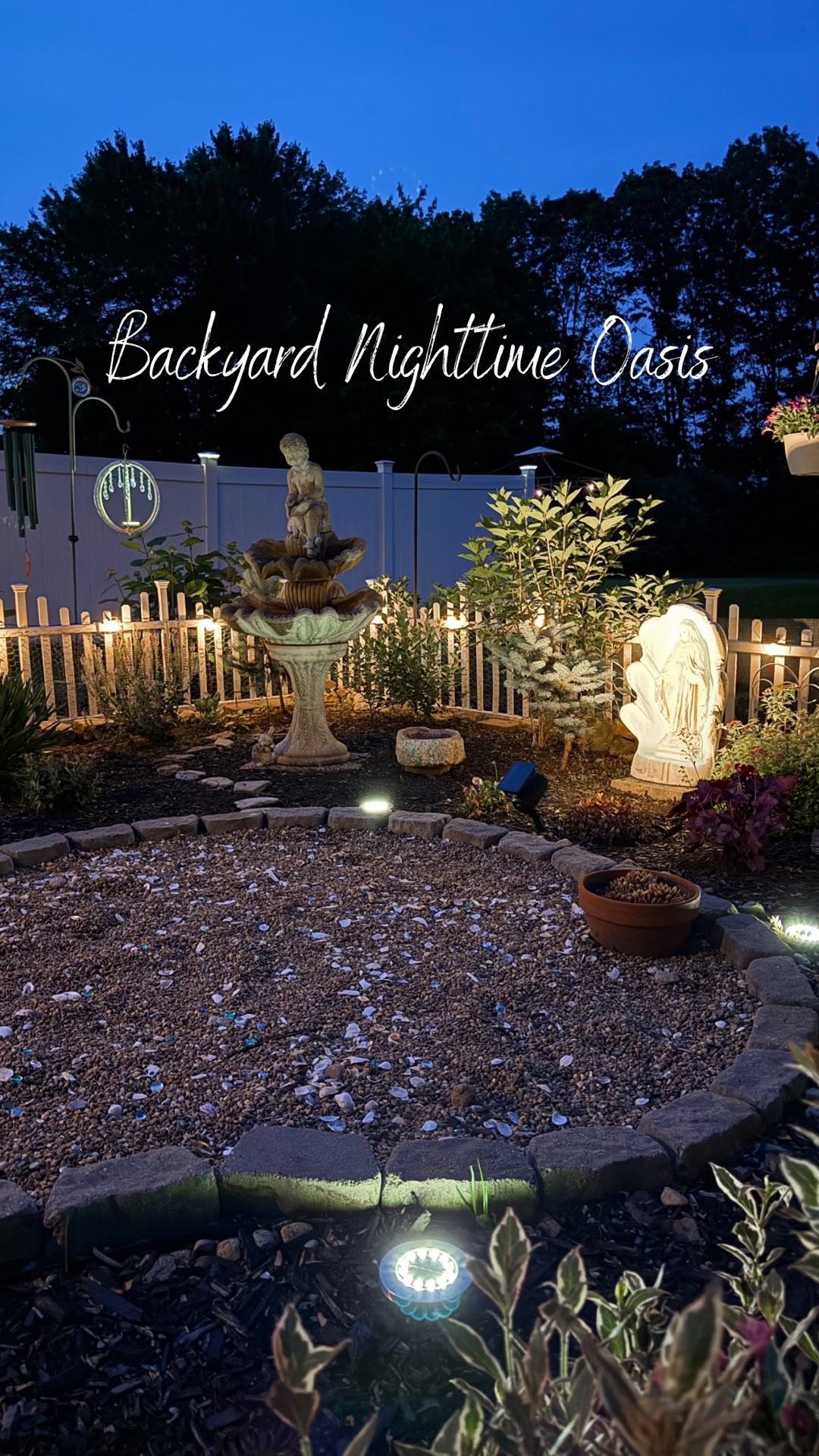Backyard glow-up with my favorite solar lights! These gems completely transformed my garden at night — no wires, no fuss, just beautiful, cozy lighting 🌿💡 #AmazonHome #OutdoorLighting #SolarLights #NighttimeGarden #BackyardInspo #GardenGlowUp #LTKhome #LTKoutdoor #LTKfinds #cozygarden #neutralhome #gardenlighting #amazonfinds 
#designedtolove @bilingbrand #heathersgarden 
#gardengatemagazine #CottageGarden 

#LTKHome #LTKSaleAlert #LTKSeasonal