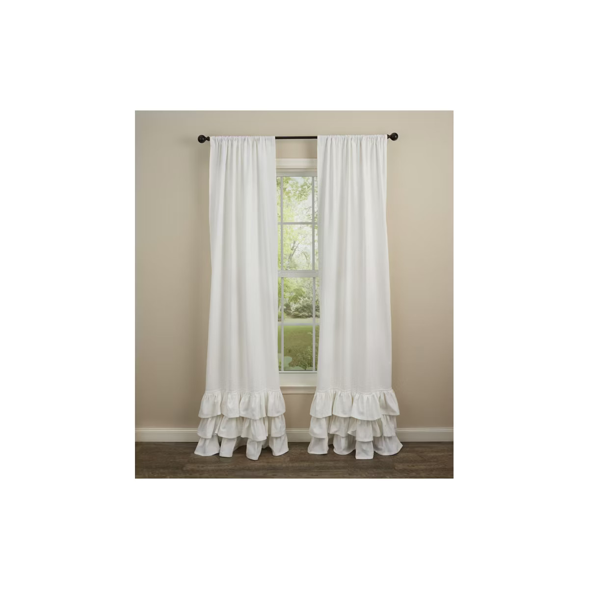 White Ruffled Curtain Panels 72''X84'' | Target