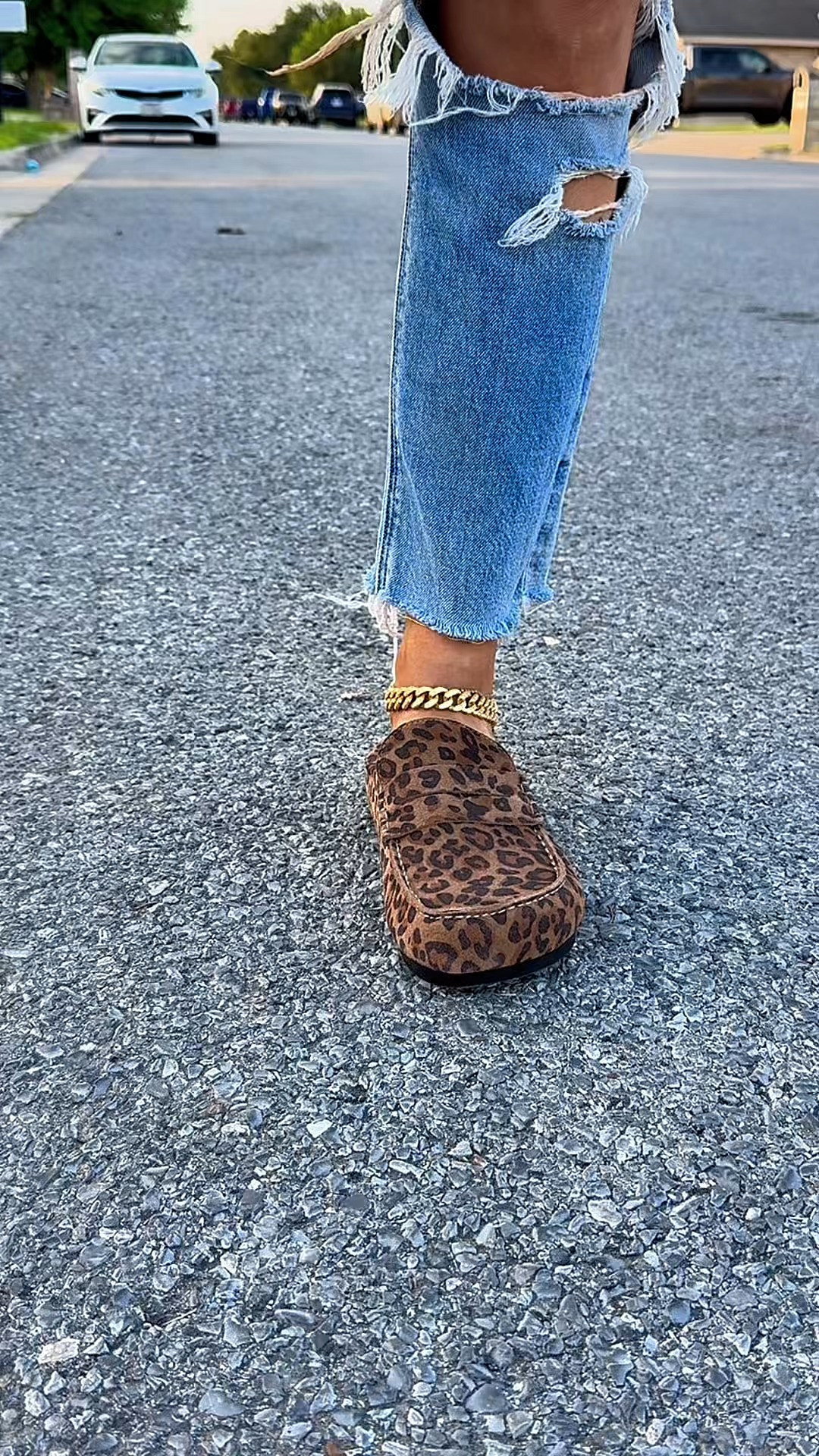 Leopard loafer clogs 😍 #loaferclogs #clogs #leopardclogs #womensloafers #ad 

 #LTKootd #LTKWorkwear #LTKTravel