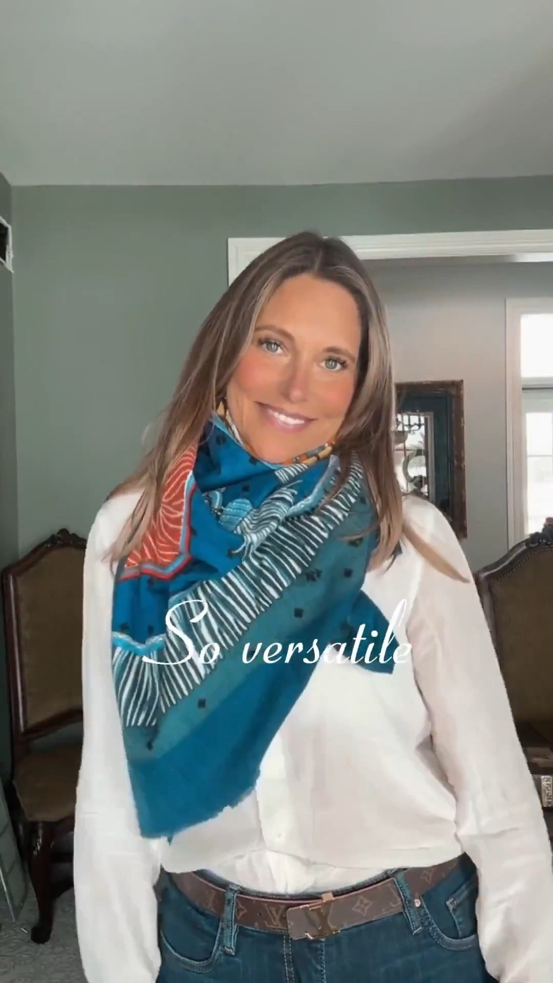 If you haven’t tried the viral scarf yet, you need to grab one before it sells out. It’s such an easy way to add a pop of color and pattern to any outfit. You can find these at Benaar La.

#LTKOver40 #LTKSeasonal #LTKMidsize