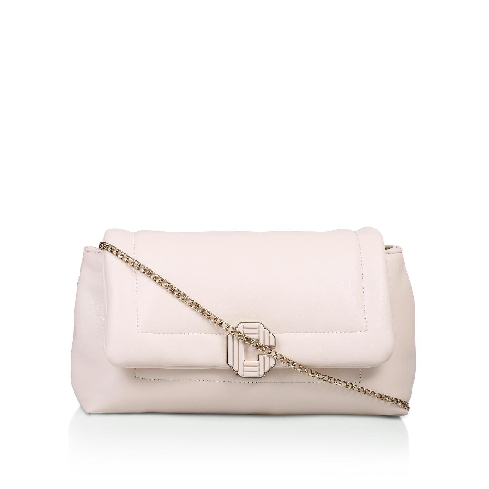 SOFTY CLUTCH Bone Vegan Clutch Bag by CARVELA | Kurt Geiger (Global)