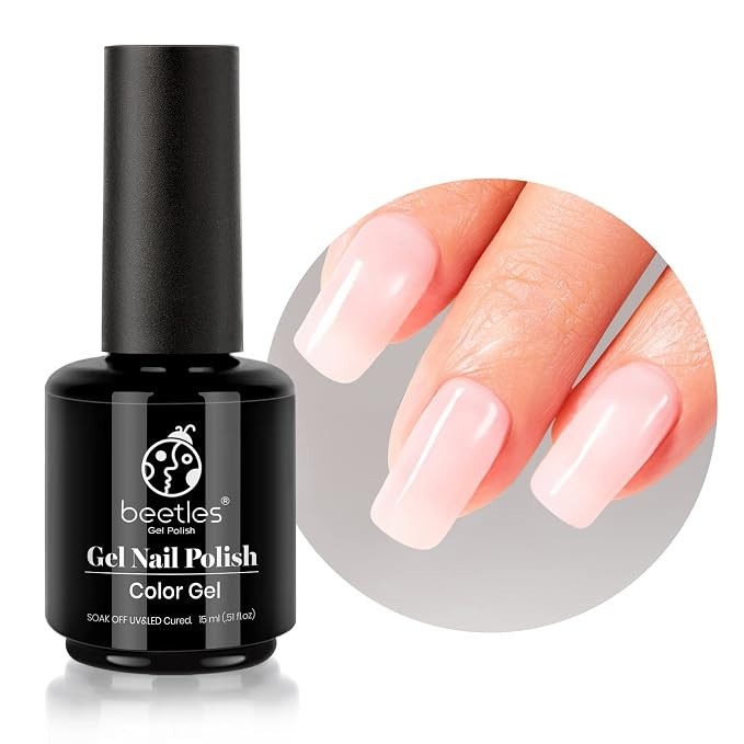 Beetles Neutral Gel Nail Polish 15ml Nude Pink Polish Set Pink Jelly Soak Off U V LED Nail Lamp T... | Amazon (US)