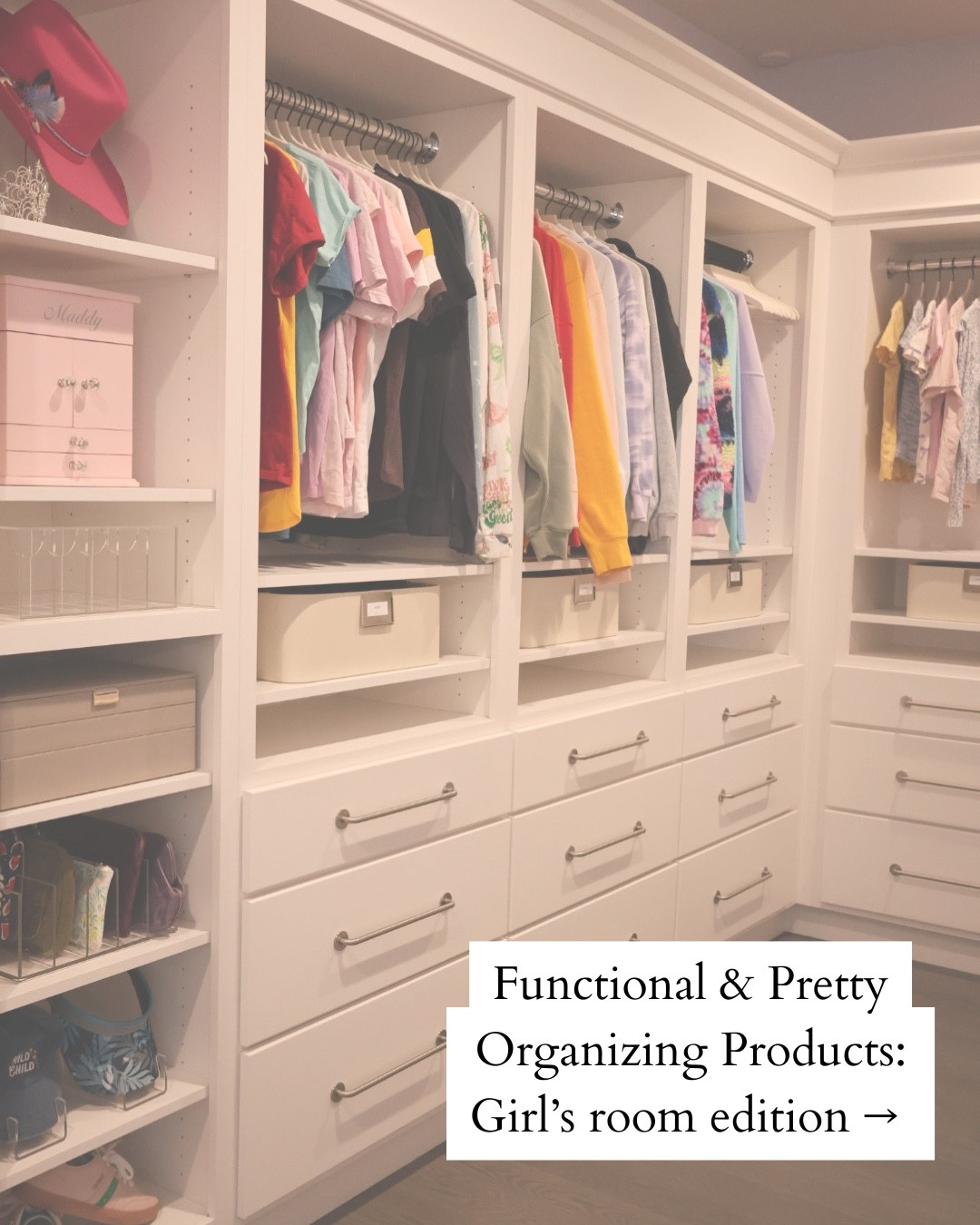 Organizing a girl’s room that’s pretty and functional?

These are the products we used!! ❤️🎀🩷

#LTKHome #LTKKids
