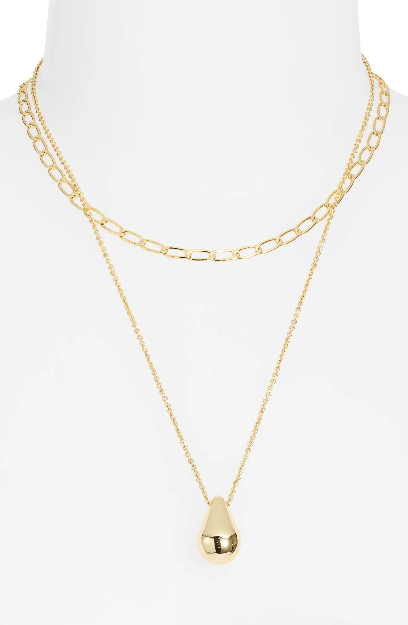 Madewell Teardrop Pendant Necklace | Nordstrom | Nordstrom