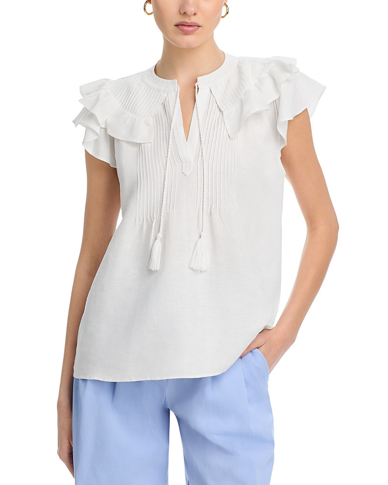 T Tahari Flutter Sleeve Blouse | Bloomingdale's (US)