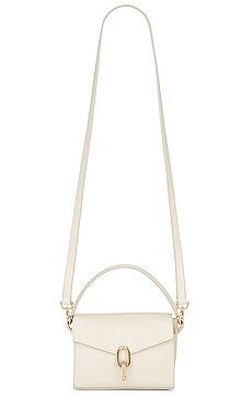 ANINE BING Mini Colette Bag in Oyster Saffiano from Revolve.com | Revolve Clothing (Global)