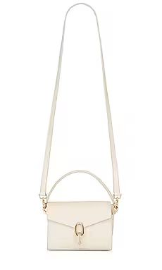 ANINE BING Mini Colette Bag in Oyster Saffiano from Revolve.com | Revolve Clothing (Global)